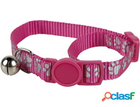 Collar Con Cascabel Gatos Rosa May 1Cmx32Cm