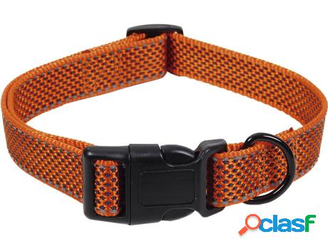 Collar Para Perros Reflectante Naranja Reina 1,5X30-45Cm