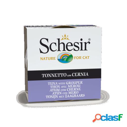 Comida Húmeda de Atún con Mero para Gatos 85 gr Schesir