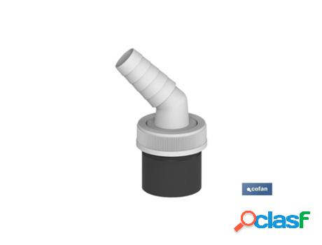 Conexión pvc ø40 mm con toma auxiliar para