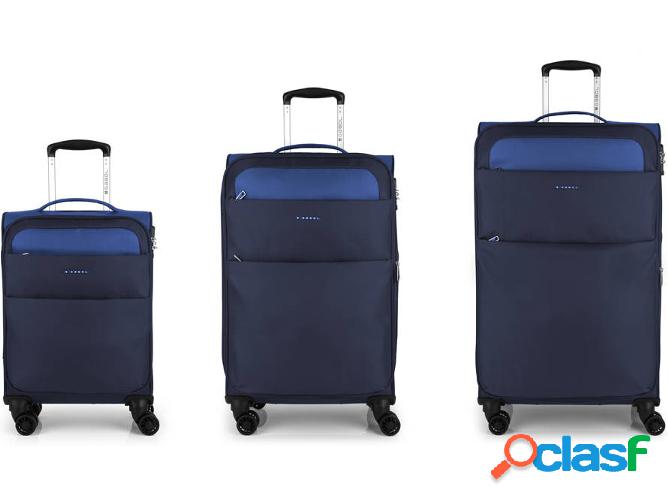 Conjunto 3 Maletas de Viaje GABOL Cloud (183 L - Azul)