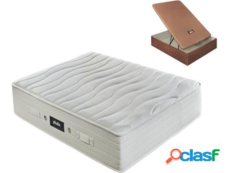 Conjunto Colchón + Base PIKOLIN Hidraúlico (Marrón -