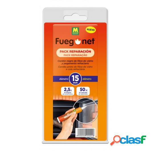 Cordon Estufa Refractario 15Mm/50Ml Pegamento Fibra Vidrio N