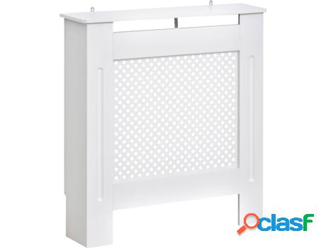 Cubierta de Radiador HOMCOM 820-061 Blanco (MDF - 78 x 19 x