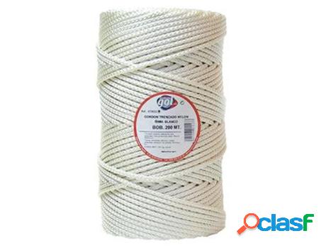 Cuerda trenzada nylon 5 mm rollo 200m