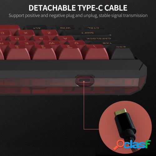 Darmoshark K5 Wired + 2.4G Teclado mecánico inalámbrico de
