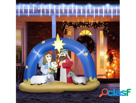 Decorativo de Navidad Inflable OUTSUNNY 844-536V90MX