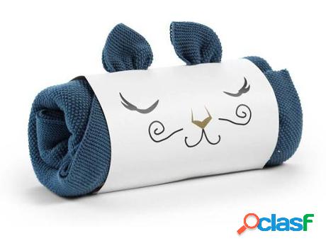 ELODIE DETAILS Manta de Punto de Algodón Tender Blue