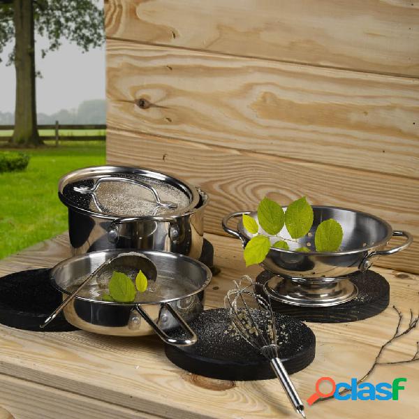 Esschert Design Set de cocina de juguete para jardín 6 pzas