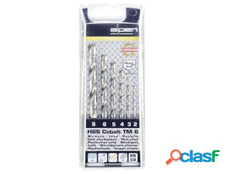 Estuche brocas alpen cobalto 6 piezas