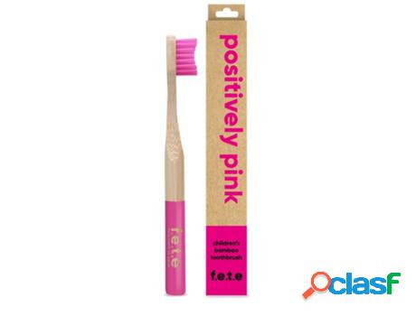F.E.T.E Children&apos;s Bamboo Toothbrush Positively Pink