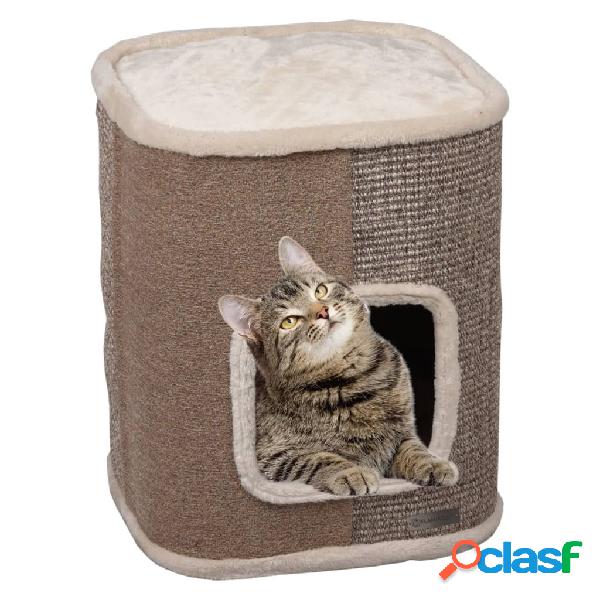 FLAMINGO Rascador para gatos forma de barril George gris S