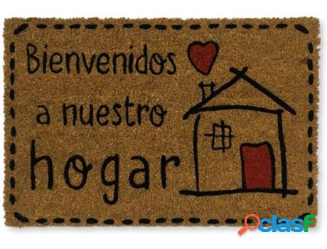 Felpudo KOKO DOORMATS Bienvenidos a Nuestro Hogar (Castaño