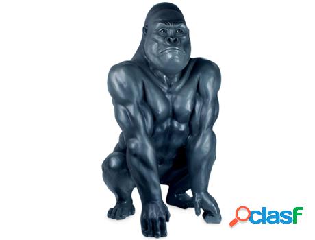 Figura de Mono Negro de Resina 80*40*40cm Figura Mono
