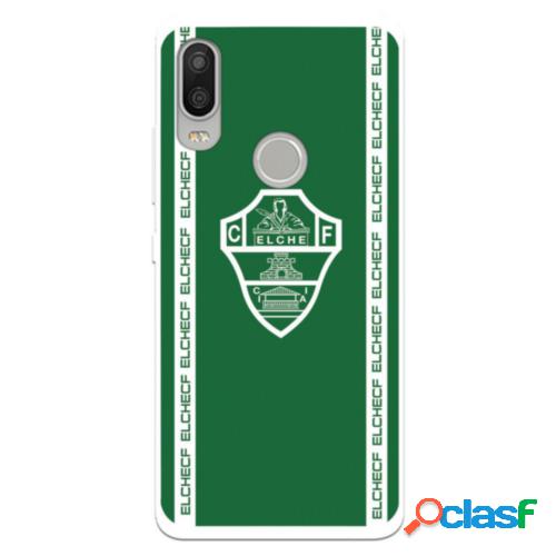 Funda Para Bq Aquaris X2 Del Elche Cf Escudo Fondo Verde