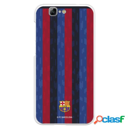 Funda Para Huawei Ascend G7 Del Fc Barcelona Fondo Rayas