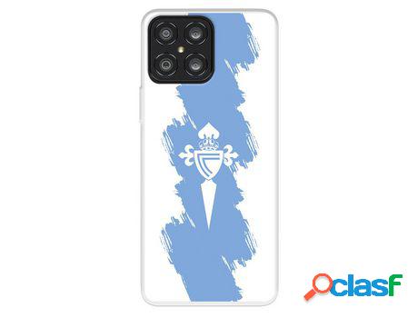 Funda Para Huawei Honor X8 Del Rc Celta Escudo Trazo Azul -