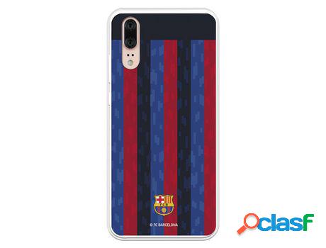 Funda Para Huawei P20 Del Fc Barcelona Fondo Rayas