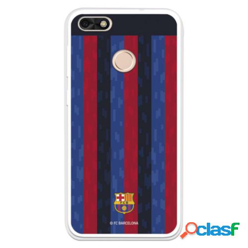 Funda Para Huawei Y6 Pro 2017 Del Fc Barcelona Fondo Rayas