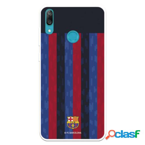 Funda Para Huawei Y7 2019 Del Fc Barcelona Fondo Rayas