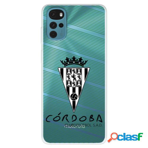 Funda Para Motorola Moto G22 Del Córdoba Cf Escudo Blanco Y