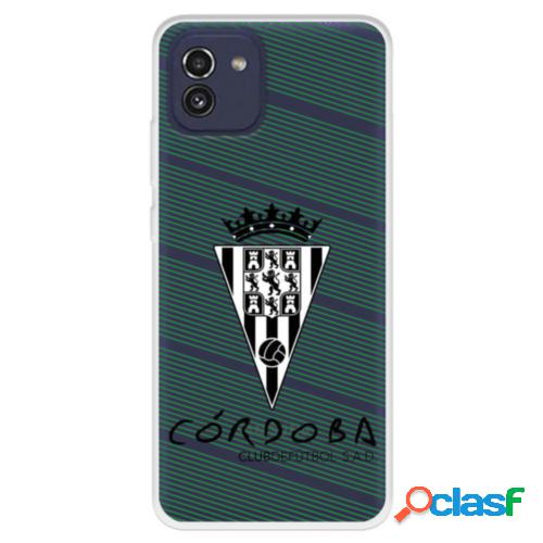 Funda Para Samsung Galaxy A03 Del Córdoba Cf Escudo Blanco