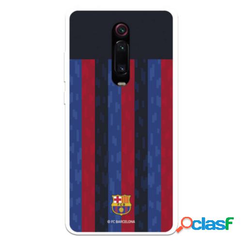 Funda Para Xiaomi Mi 9T Del Fc Barcelona Fondo Rayas