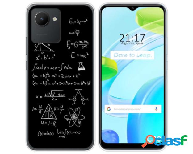Funda Silicona para Realme C30 diseño Formulas Dibujos