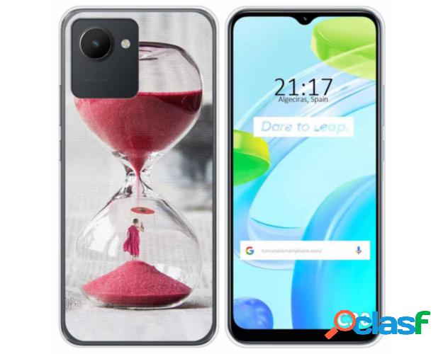 Funda Silicona para Realme C30 diseño Reloj Dibujos
