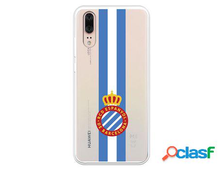 Funda para Huawei P20 del RCD Espanyol Escudo Albiceleste