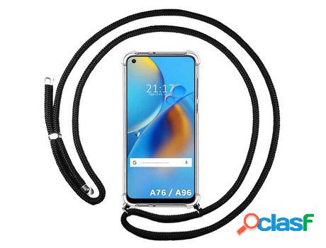 Funda para Oppo A76 / A96 TUMUNDOSMARTPHONE Colgante Negro