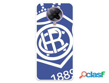 Funda para Xiaomi Redmi K30 Pro del Recre Escudo Fondo azul
