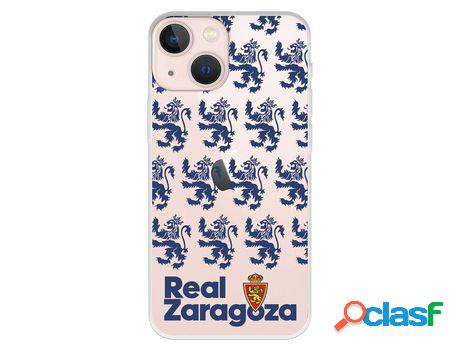 Funda para iPhone 13 Mini del Zaragoza Patron Transparente -