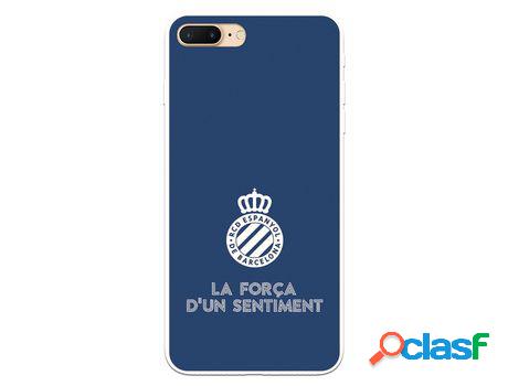 Funda para iPhone 7 Plus del RCD Espanyol Escudo Fondo Azul