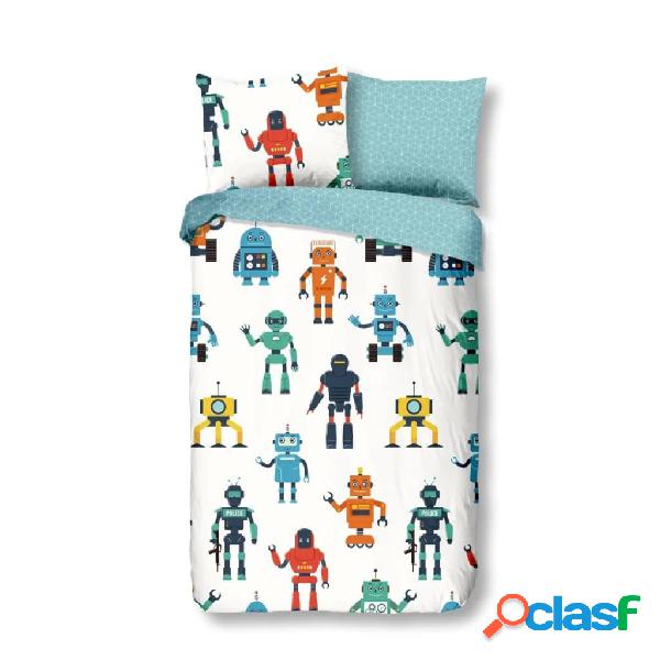 Good Morning Funda de edredón infantil Robots 135x200 cm
