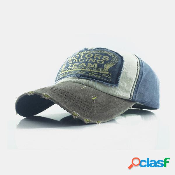 Gorra de béisbol de algodón lavado para hombre al aire