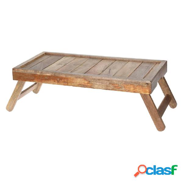 H&S Collection Ambiance Bandeja de cama con patas plegables