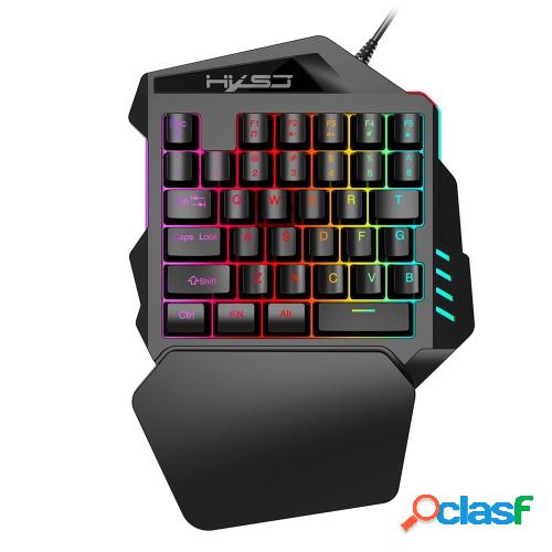 HXSJ V100 35 teclas de membrana de una sola mano Mini