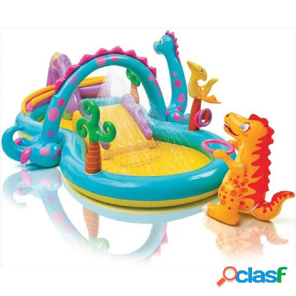 INTEX Piscina infantil hinchable Dinoland 57135NP