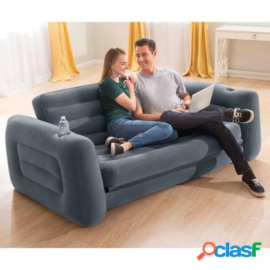 Intex Silla extensible gris oscuro 203x231x66 cm