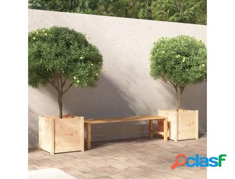 Jardineras ARRIATE 2 Unidades Madera Maciza de Pino 50X50X50