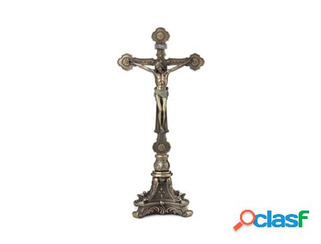 Jesús En La Cruz Resina Bronce Figuras Bronce Colección