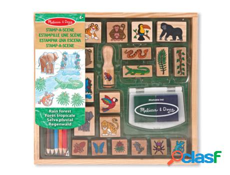 Jogo de Mesa MELISSA & DOUG Stamp A Scene Rain Forest (2