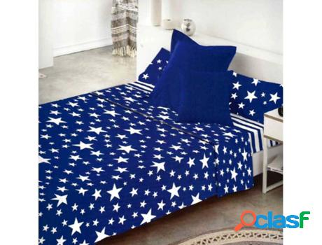 Juego de Sábanas COTTON ARTEAN Givette (Azul - Cama de 135