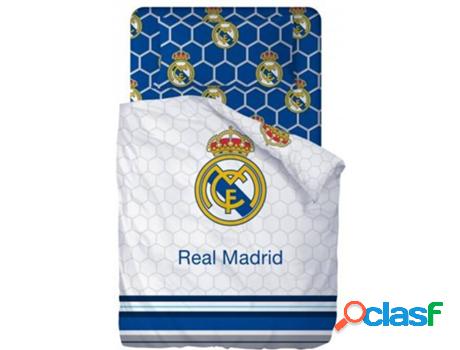 Juego de Sábanas Real Madrid Blanco 90 cm