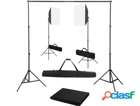 Kit Iluminación de Estudio VIDAXL con Focos Softbox y