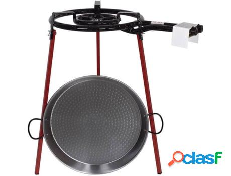 Kit Paellera 46Cm+Quemador 400Mm+ Patas