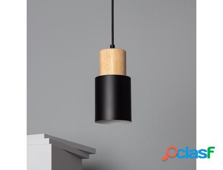 Lámpara Colgante LEDKIA (Negro - E27 - 40 W - Metal -