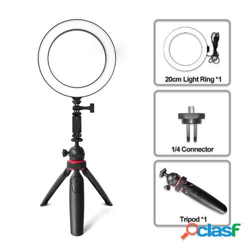 Lámpara de relleno de luz de anillo LED de escritorio de 20