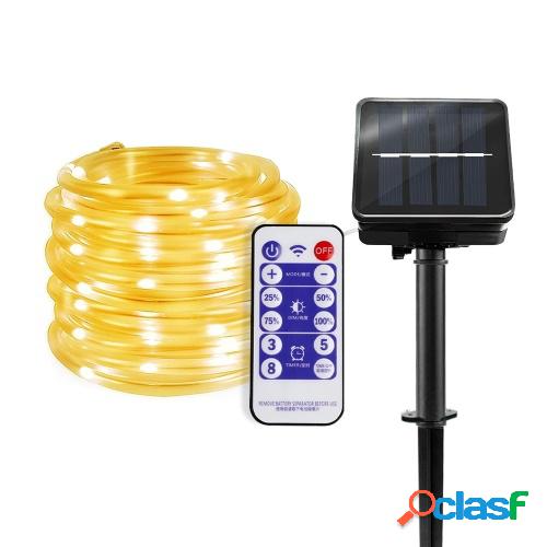 Luces de cuerda LED solares Luz decorativa navideña 32.8